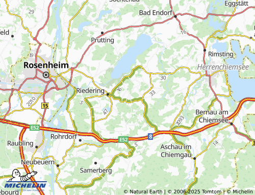MICHELIN Siegharting map - ViaMichelin