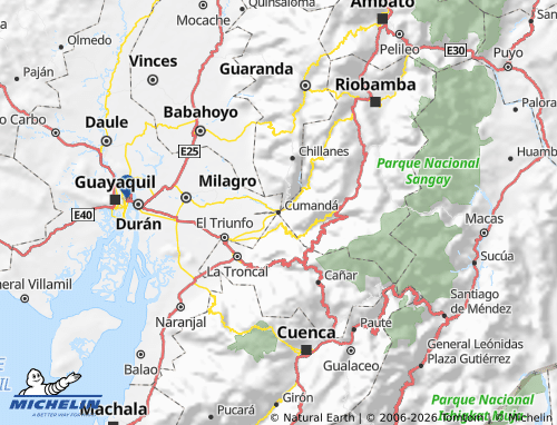 MICHELIN Cumandá map - ViaMichelin
