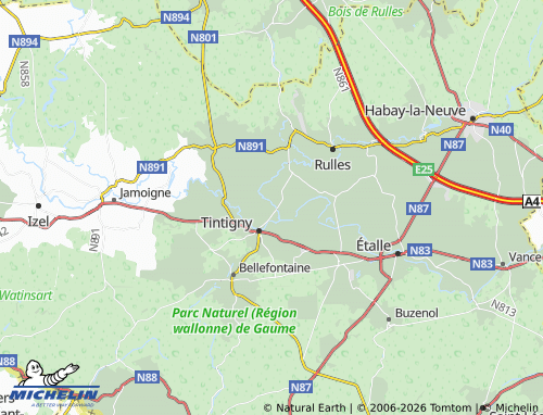 MICHELIN Ansart map - ViaMichelin