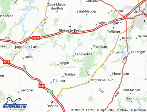 MICHELIN Languédias map - ViaMichelin