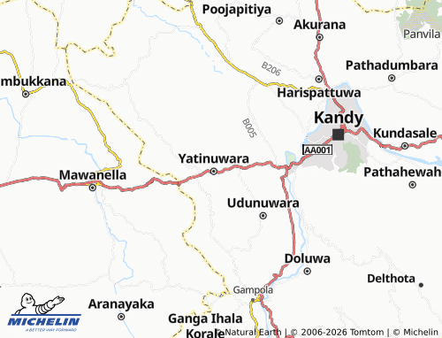 MICHELIN Urapola map - ViaMichelin