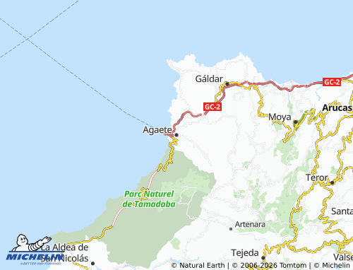 MICHELIN Agaete map - ViaMichelin
