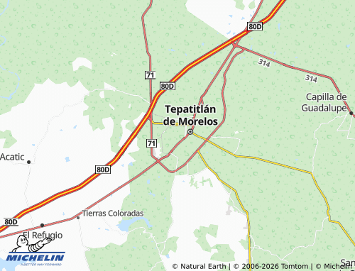 MICHELIN Los Álamos map - ViaMichelin
