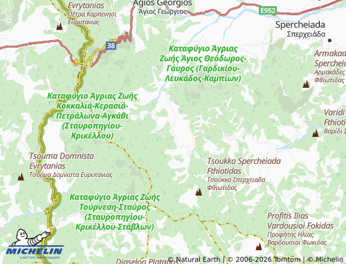 MICHELIN Gardiki map - ViaMichelin