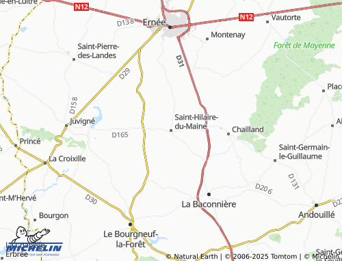 MICHELIN Saint-Hilaire-du-Maine map - ViaMichelin