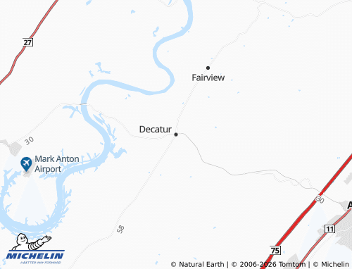 Mapa MICHELIN Decatur - ViaMichelin