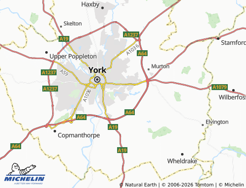 Carte MICHELIN Heslington - ViaMichelin