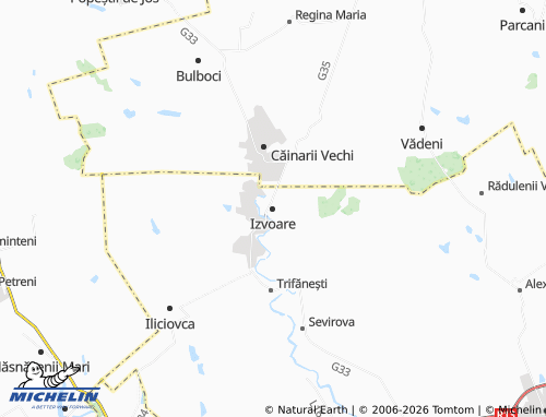Mappa MICHELIN Izvoare - ViaMichelin