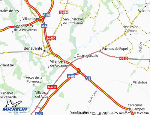 MICHELIN Castrogonzalo map - ViaMichelin
