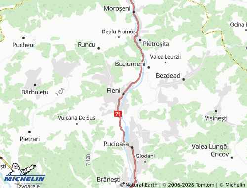 Mappa MICHELIN Fieni - ViaMichelin