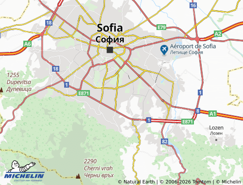 Mapa MICHELIN Rayon Studentski grad - ViaMichelin