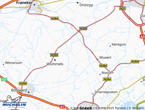 Mapa MICHELIN Hinnaard - ViaMichelin