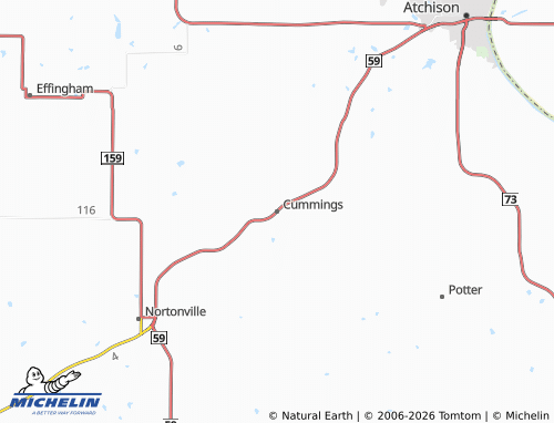 Mappa MICHELIN Cummings - ViaMichelin
