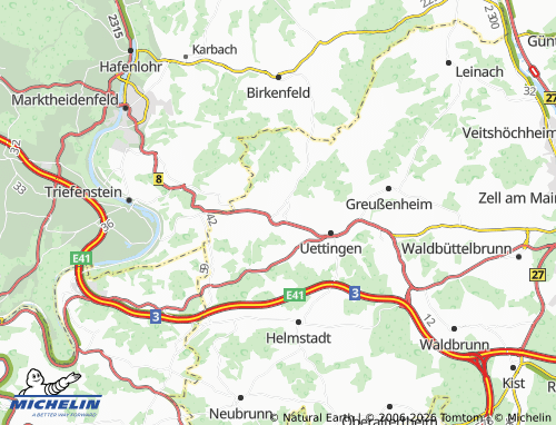 Mapa MICHELIN Remlingen - ViaMichelin