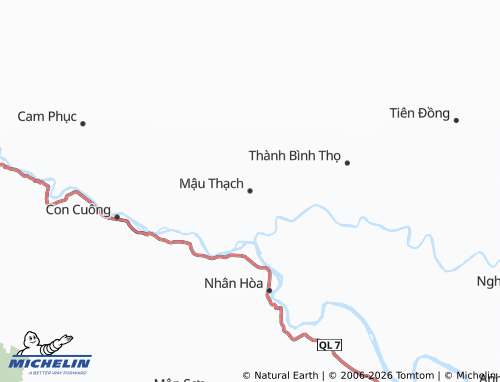 Mapa MICHELIN Thạch Ngàn - ViaMichelin