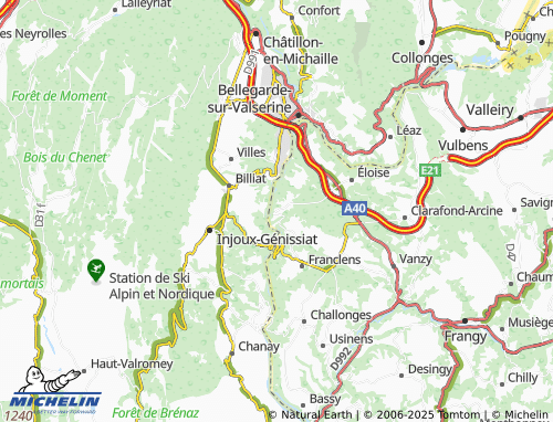 MICHELIN Saint-Germain-sur-Rhône map - ViaMichelin