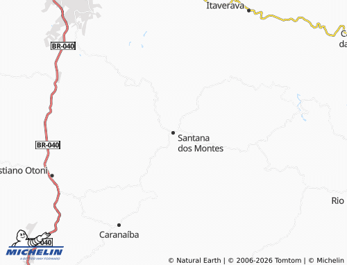 Mapa MICHELIN Santana dos Montes - ViaMichelin