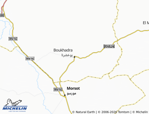 Carte MICHELIN Boukhadra - ViaMichelin