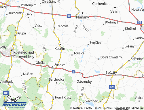 Mappa MICHELIN Toušice - ViaMichelin