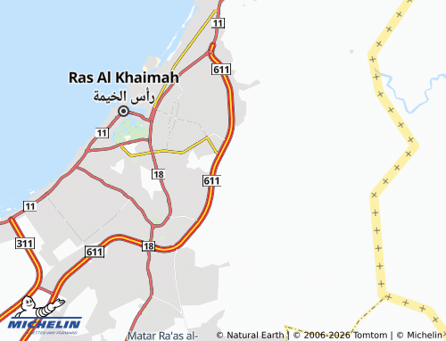 MICHELIN Al Ghafia map - ViaMichelin