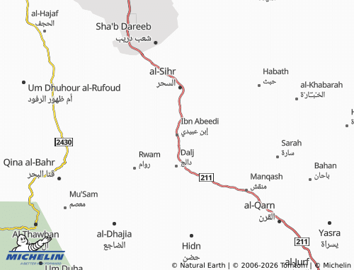 MICHELIN-Landkarte Ibn Abeedi - ViaMichelin
