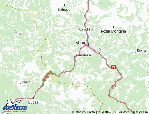 Mappa MICHELIN Ciuruleasa - ViaMichelin