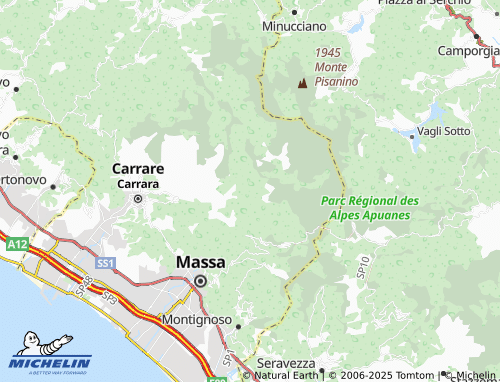 MICHELIN Forno map - ViaMichelin