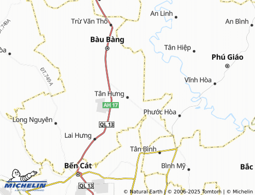 MICHELIN Tân Hưng map - ViaMichelin