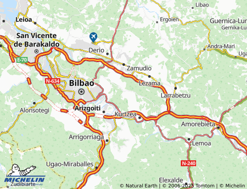 Mapa MICHELIN Ganguren - ViaMichelin