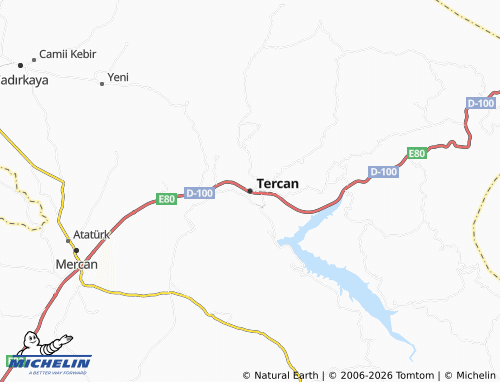 Mappa MICHELIN Tercan - ViaMichelin