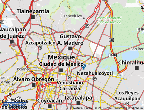 Mapa MICHELIN Uhab Invi Cdmx - ViaMichelin