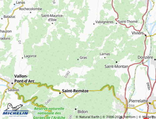 Carte MICHELIN Gras - ViaMichelin