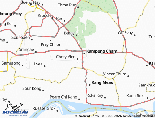 Mappa MICHELIN Chrey Vien - ViaMichelin