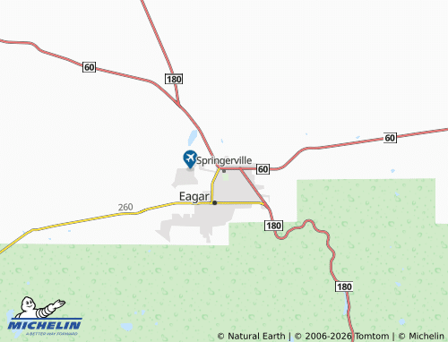 Mapa MICHELIN Springerville - ViaMichelin