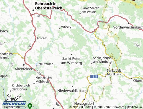 MICHELIN Sankt Peter am Wimberg map - ViaMichelin