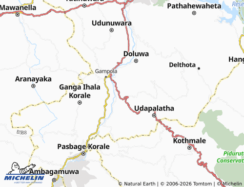 MICHELIN Delpitiya map - ViaMichelin