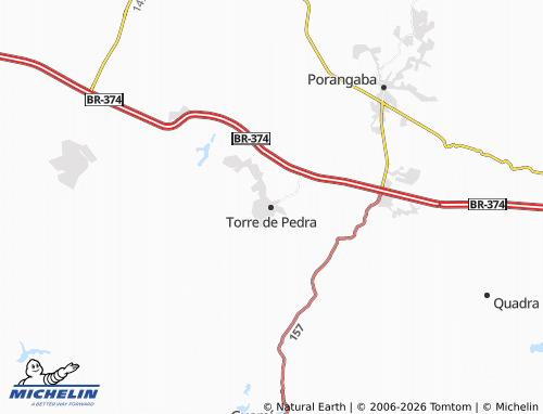 Mappa MICHELIN Torre de Pedra - ViaMichelin