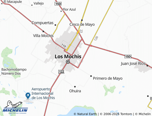 MICHELIN-Landkarte Chorizo Pemex - ViaMichelin