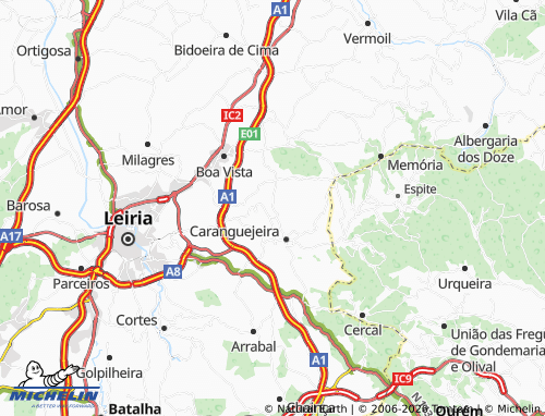 MICHELIN Grinde map - ViaMichelin