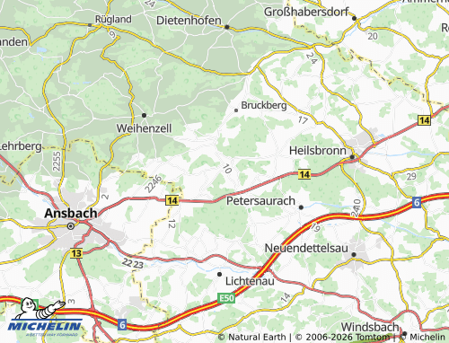Mappa MICHELIN Vestenberg - ViaMichelin