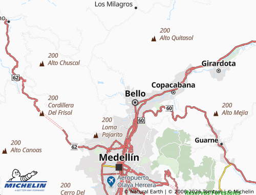 Carte MICHELIN Paraíso - ViaMichelin
