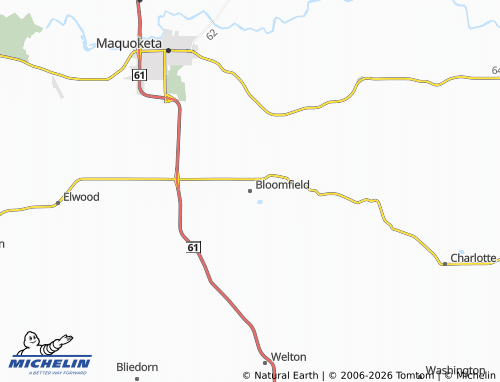 Mapa MICHELIN Bloomfield - ViaMichelin