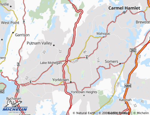 Mapa MICHELIN Jefferson Valley - ViaMichelin