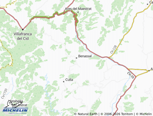 Mappa MICHELIN Benassal - ViaMichelin
