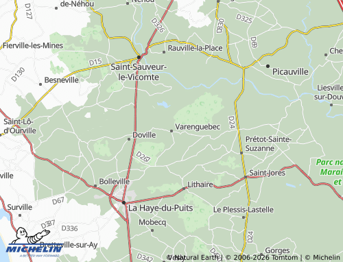 MICHELIN Varenguebec map - ViaMichelin