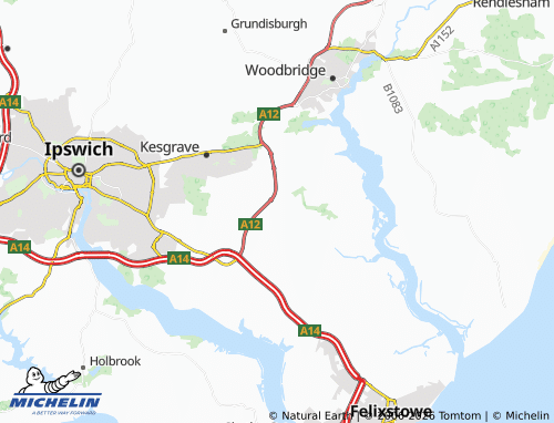 Carte MICHELIN Brightwell - ViaMichelin