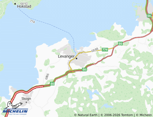 Mappa MICHELIN Levanger - ViaMichelin
