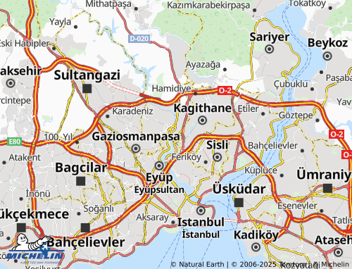 MICHELIN Emniyettepe map - ViaMichelin