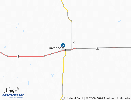 Kaart MICHELIN Davenport - ViaMichelin