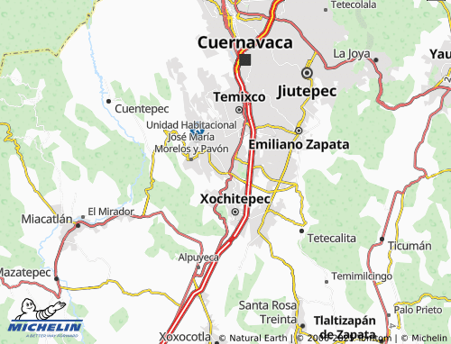 Carte MICHELIN Miguel Hidalgo - ViaMichelin